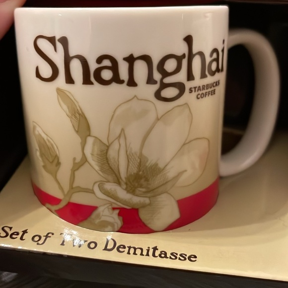Set of 2 Demitasse Starbucks cups Shanghai and China - Picture 2 of 3